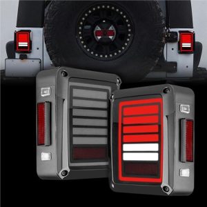Автомобільний світлодіодний задній ліхтар Morsun 12V для Jeep Wrangler 2007-2015 JK Копчений чорний прозорий об'єктив